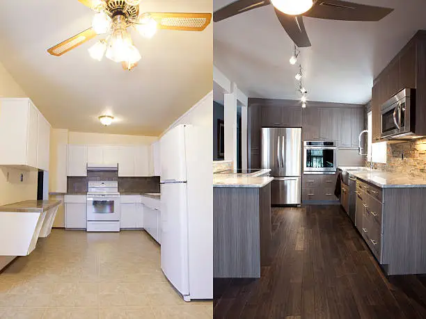 Before and After of a cabinet